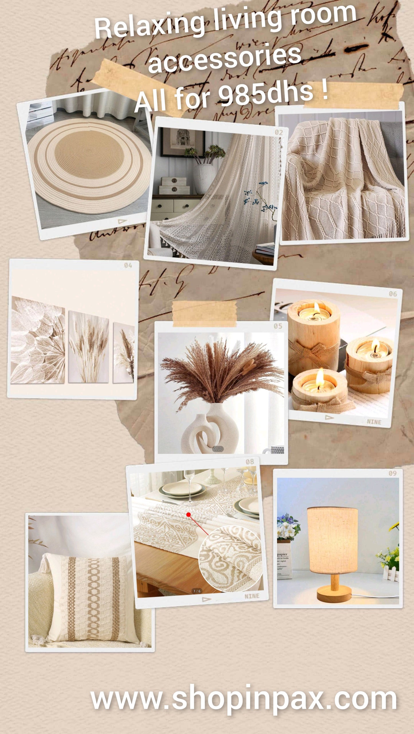 Bohemian living room set